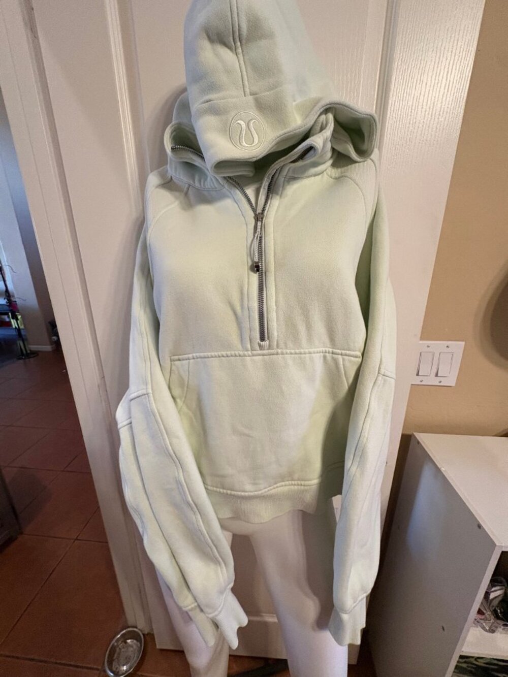 Lululemon scuba oversized half-zip hoodie mint xl/xxl cl-l01-009
